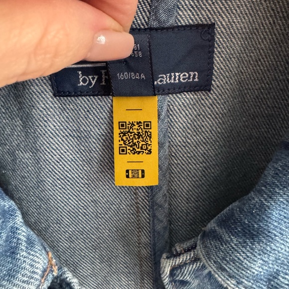 Ralph Lauren Blue Denim Car Coat - Picture 5 of 11